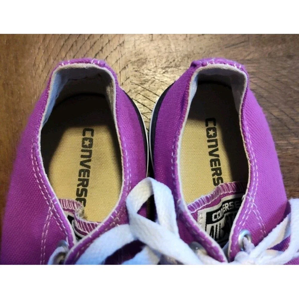 CONVERSE All Star Fuchsia Girls Size 3 Canvas Low Tennis Sneaker